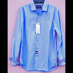 Denim Flower by Oxford Button down shirt